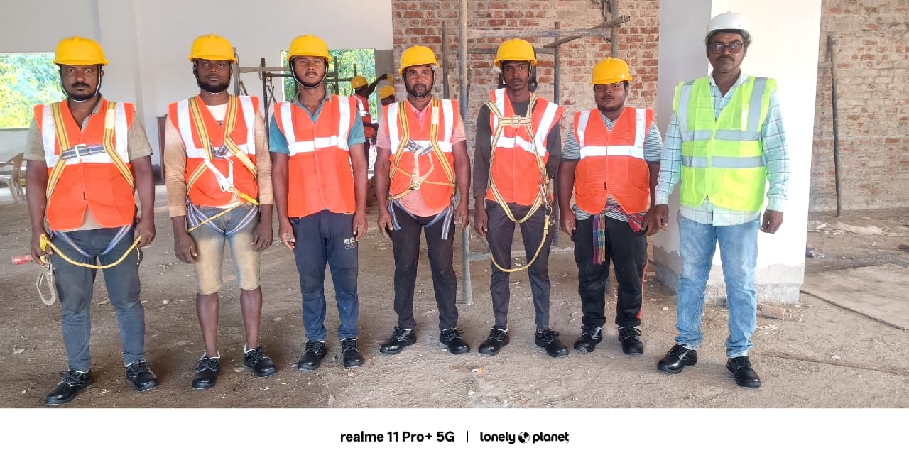 Krishna Construction site crew